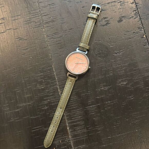 Tokyo Bay Mitsu Martini Green Silver Tone Leather Watch​​​ main image 6